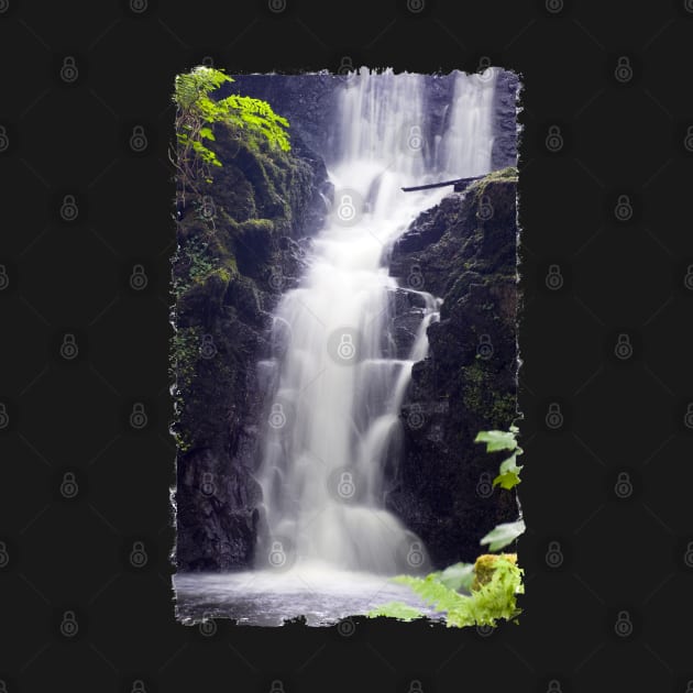 Scottish Waterfall, Langbank, Scotland by JeanKellyPhoto