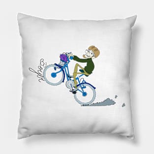 Boyer Biking (color) Pillow