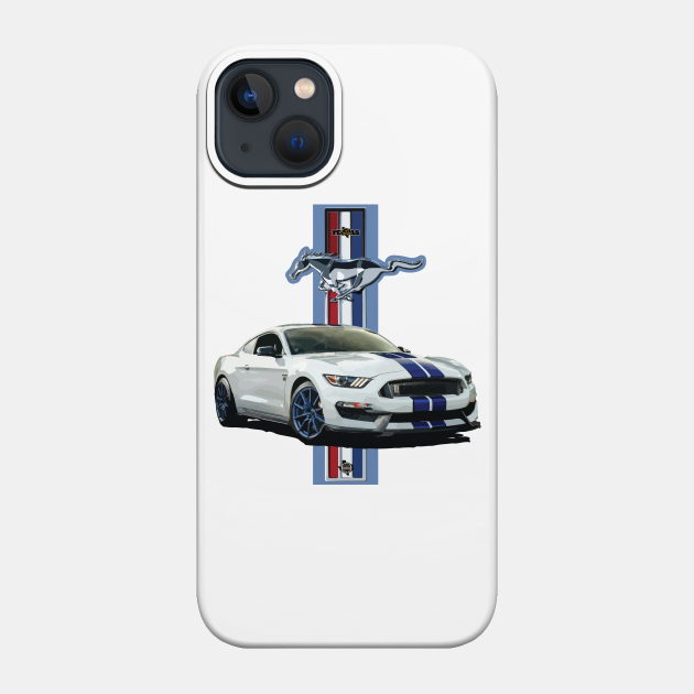 Texas Style Mustang Pony Blue - Texas Style Mustang - Phone Case