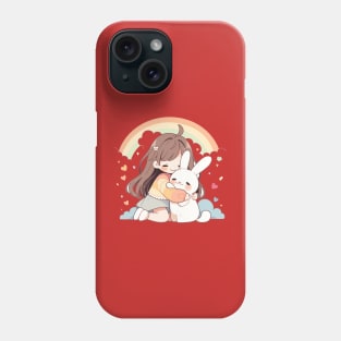 girl rabbit Phone Case