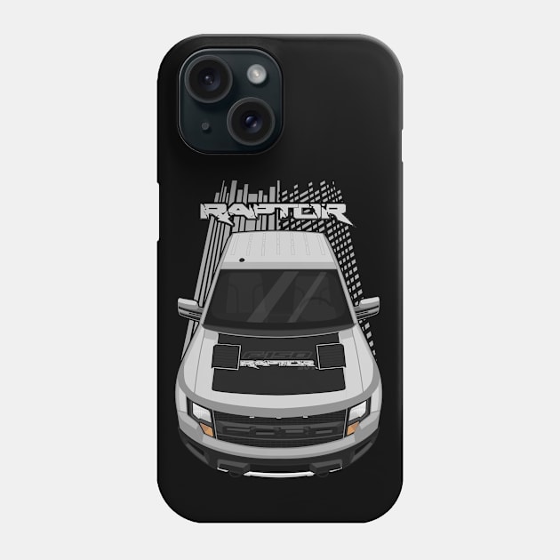 Ford F150 SVT Raptor 2010-2014 - Silver and Black Phone Case by V8social