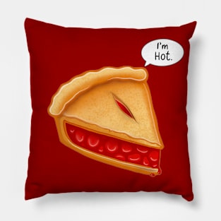 Funny Food I'm Hot Pie Pillow