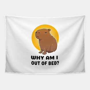 Why am I out of bed Capybara Tapestry