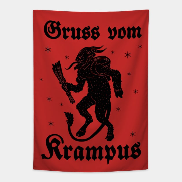 Krampus Tapestry by valentinahramov