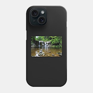 Waterfall In Forest Phone Case