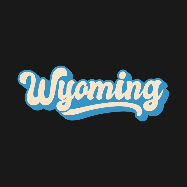 Wyoming Retro by SunburstGeo