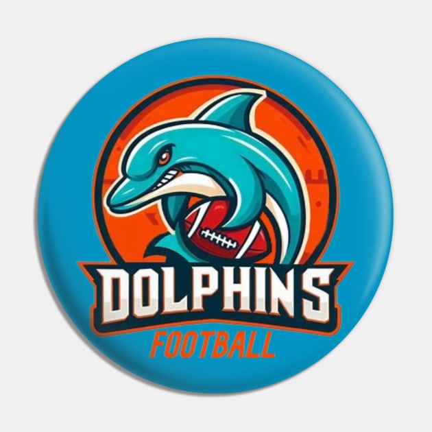 Miami Dolphins Football Pin by Venomshock