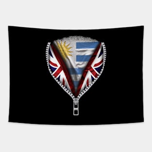 Uraguyan Flag  Uruguay Flag zipped British Flag - Gift for Uraguyan From Uruguay Tapestry