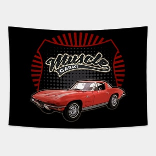 Chevrolet Corvette 1963 car muscle Tapestry