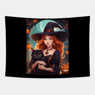 Halloween Witch Tapestry