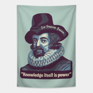 Sir Francis Bacon Portrait and Quote Tapestry