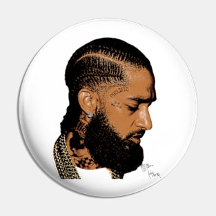 Nipsey Hussle Big Face Pin