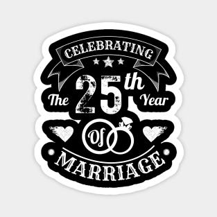 Celebrating The 25th Year Of Marriage Magnet