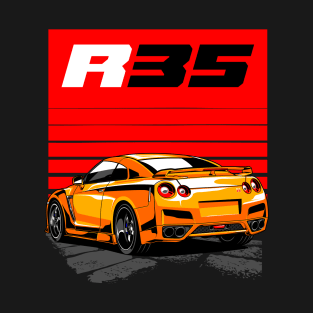 Nissan GTR 35 Orange T-Shirt