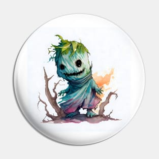 Cute Watercolor Tattered Wraith Pin