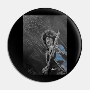 Phil Lynott Blue Pin