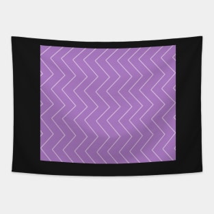 Abstract zigzag - purple. Tapestry