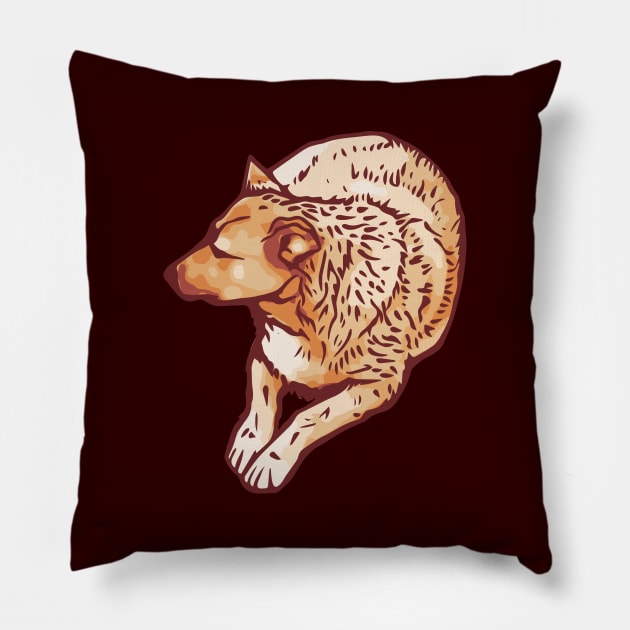 Sitting Dog Pillow by sifis