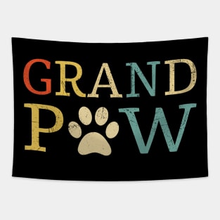 Grand Paw Vintage Shirt Funny Dog Lover Gift Tapestry