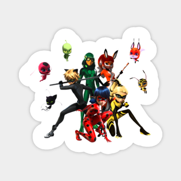 The Heroes Of Miraculous Kwamis Miraculous Ladybug Magnet