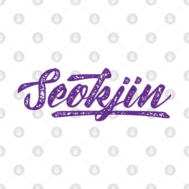 BTS Jin name typography by Oricca