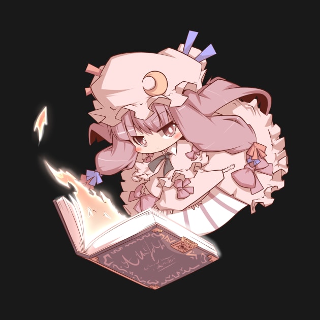 Patchouli Chibi Reading by KokoroPopShop