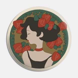 Camellia Girl Pin