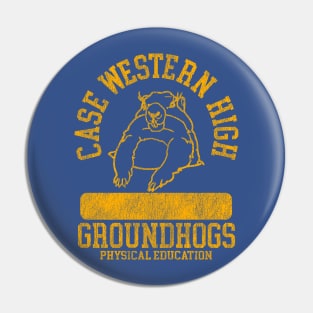 Case Western High PE (Write On) / Groundhog Day Movie Fan Art Pin