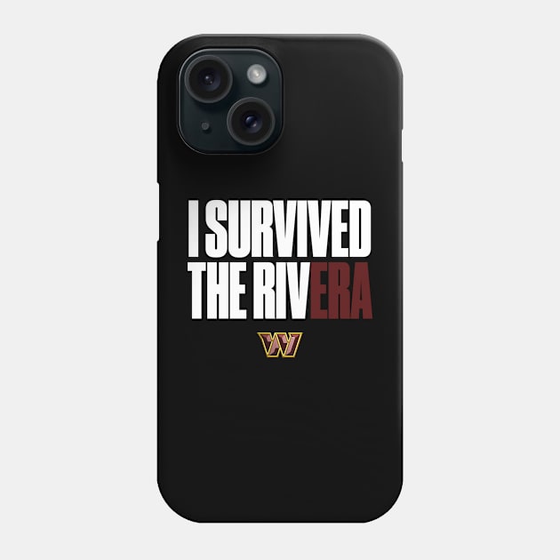 I Survived the Rivera White Text Phone Case by Wommanders Merch