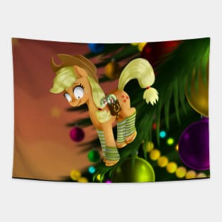 Tiny Applejack at Christmas Tapestry