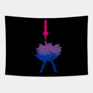 She ra bisexual flag watercolor Tapestry