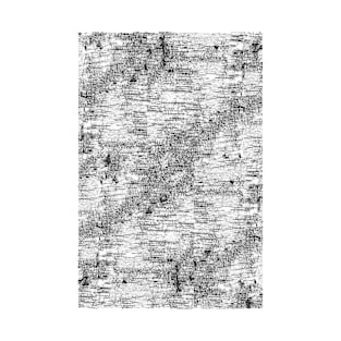 Graphic Birch Tree Bark Black and White Pattern T-Shirt