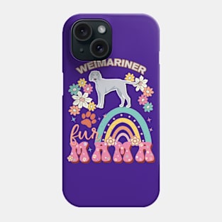 Weimariner Fur Mama, Weimariner For Dog Mom, Dog Mother, Dog Mama And Dog Owners Phone Case