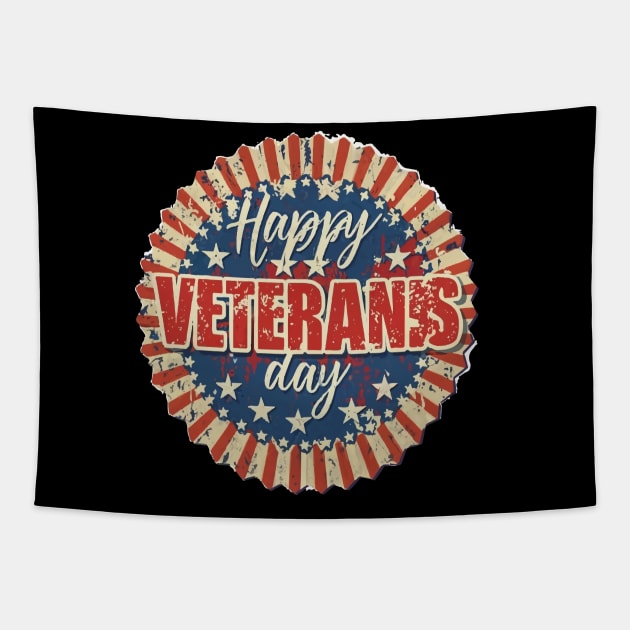 Happy Veterans Day Tapestry by ArtfulDesign