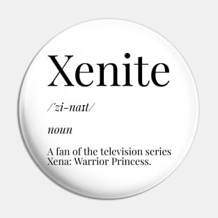 Xenite Definition Black Pin