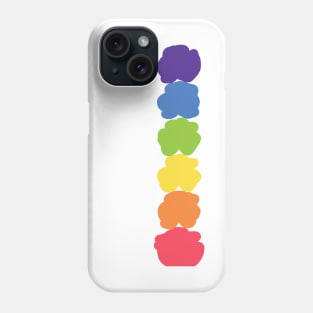 Six Rainbow Colored Blobs Phone Case