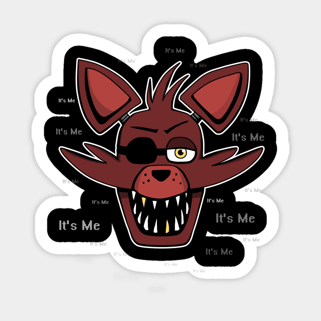 Five night at freddys sticker foxy baby foxy FNAF Sticker for