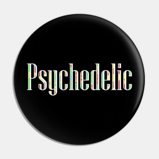 Psychedelic Outline White Pin