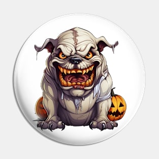 Halloween Bulldog #2 Pin