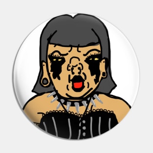 Ugly Baby Goth Pin
