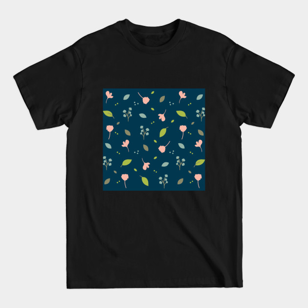 Discover Flowerette in peacock - Pattern Mask - T-Shirt