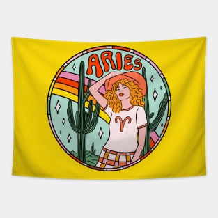 Aries Cowgirl Tapestry