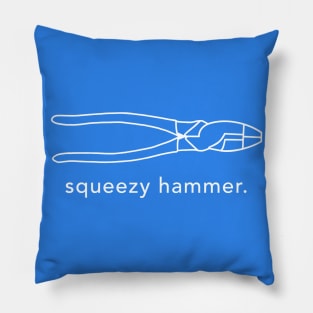 Funny Electrical Text, Electrician Humor, Squeezy Hammer Pillow