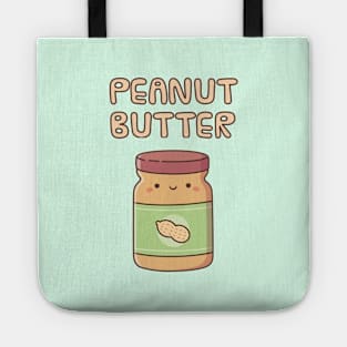 Cute Peanut Butter Jar Doodle Tote