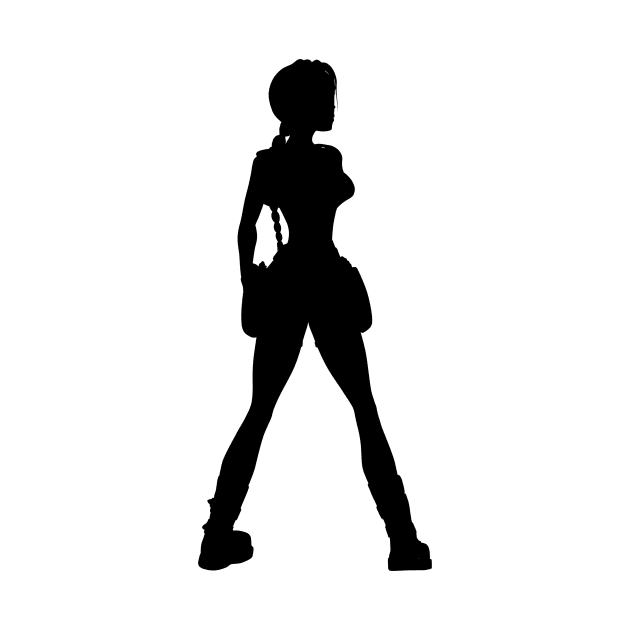 LARA CROFT SILHOUETTE (Tomb Raider Chronicles) by iamjudas