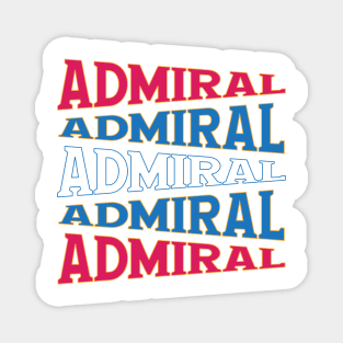 NATIONAL TEXT ART USA ADMIRAL Magnet