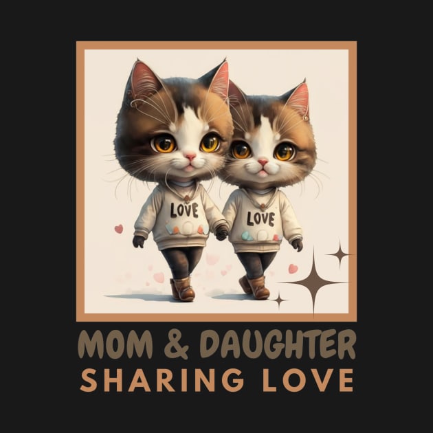 MOTHER CAT SHARING LOVE by Sharing Love