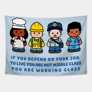 if you depend on your job to live you are not middle class you are working class Tapestry