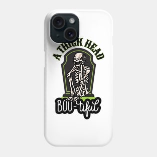 A Thick Head Skeleton Boo-tiful Halloween Phone Case