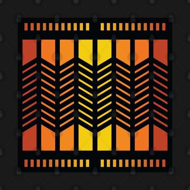 “Dimensional Planes (1)” - V.4 Orange - (Geometric Art) (Dimensions) - Doc Labs by Doc Labs